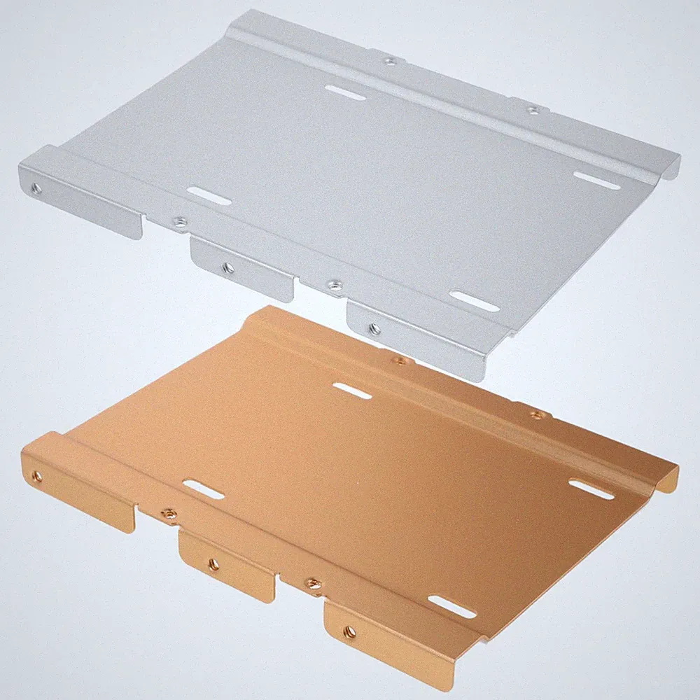 2 Pcs Pci Slot Mounting Adapter Hard Drive Cage Computer Rear Panel Bracket
